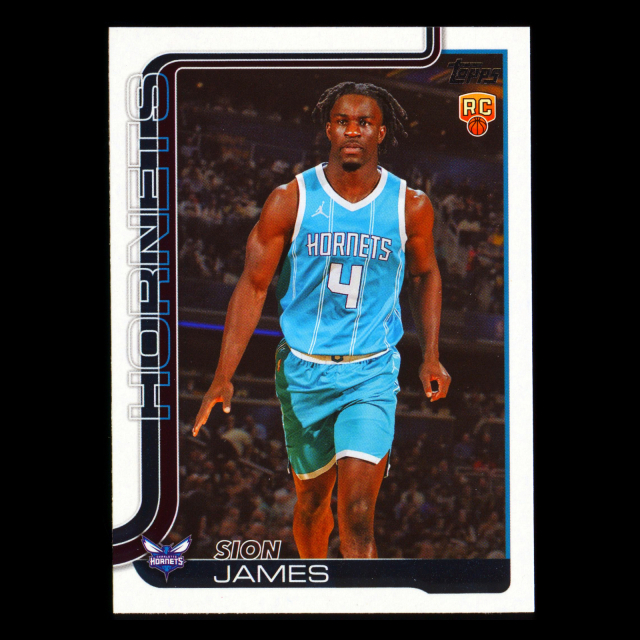 Sion James RC 2025-26 Topps Rookie Hornets