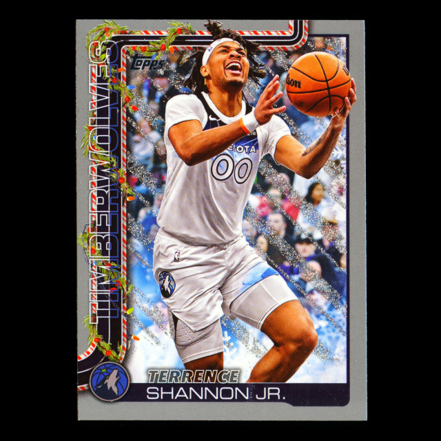 Terrence Shannon Jr. 2025-26 Topps Holiday Glitter Holiday Timberwolves
