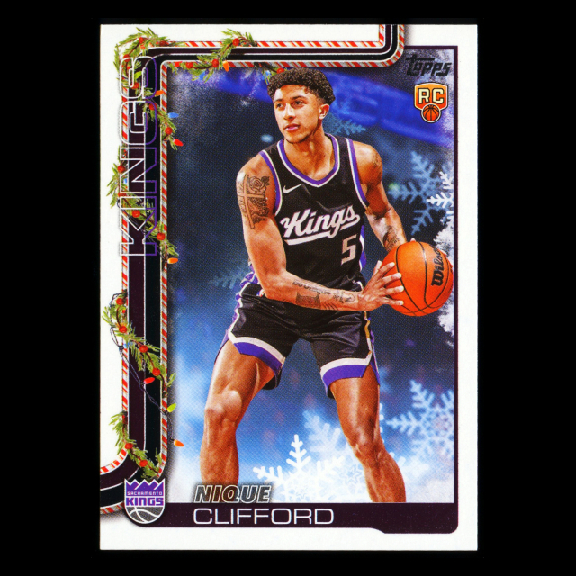 Nique Clifford RC 2025-26 Topps Holiday Rookie Kings