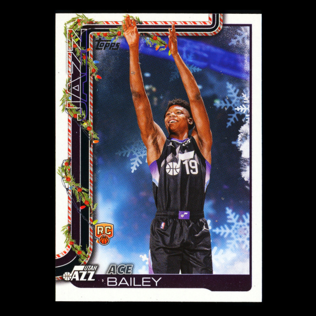 Ace Bailey RC 2025-26 Topps Holiday Rookie Jazz