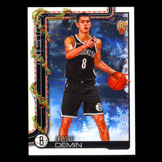 Egor Dmin RC 2025-26 Topps Holiday Rookie Nets