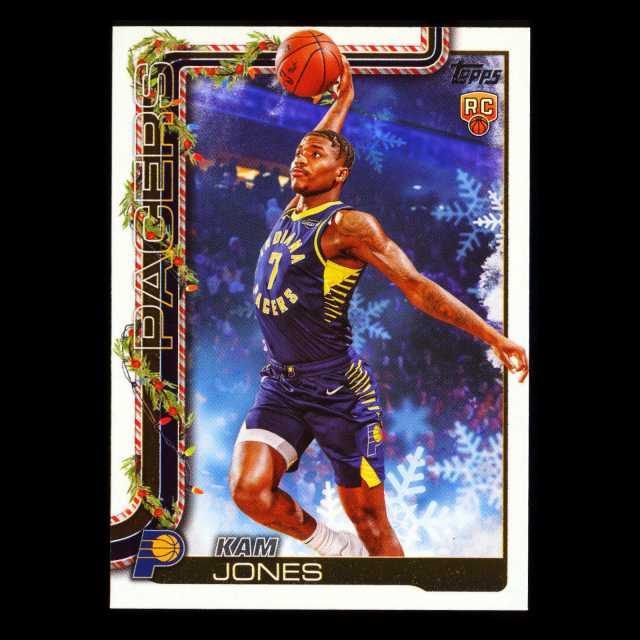 Kam Jones RC 2025-26 Topps Holiday Rookie Pacers