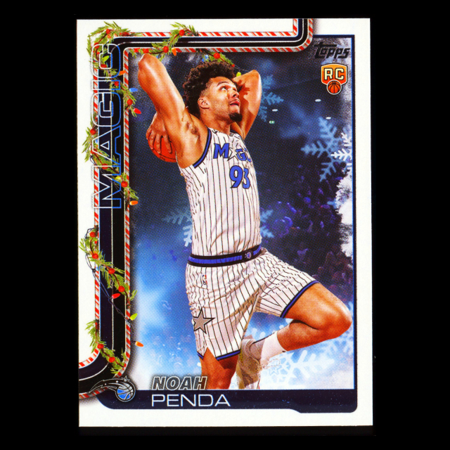 Noah Penda RC 2025-26 Topps Holiday Rookie Magic