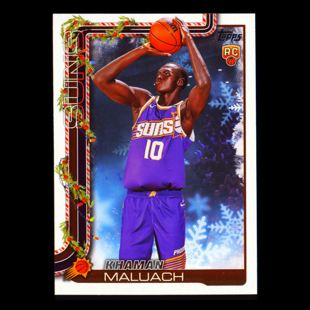 Khaman Maluach RC 2025-26 Topps Holiday Rookie Suns