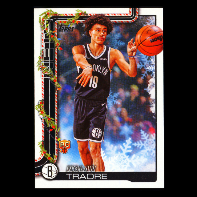 Nolan Traore RC 2025-26 Topps Holiday Rookie Nets