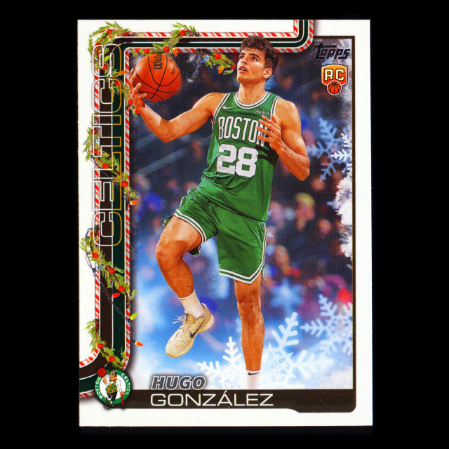 Hugo Gonzales RC 2025-26 Topps Holiday Rookie Celtics