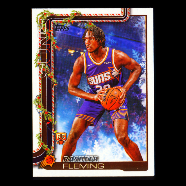 Rasheer Fleming RC 2025-26 Topps Holiday Rookie Suns
