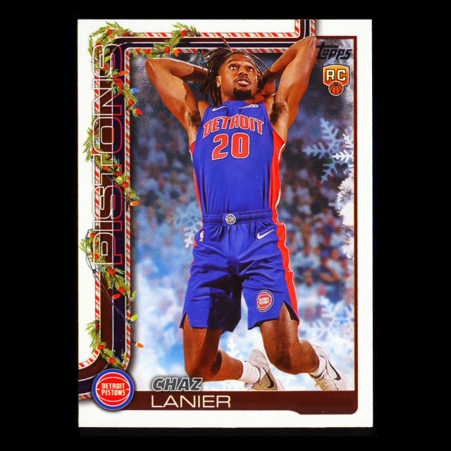 Chaz Lanier RC 2025-26 Topps Holiday Rookie Pistons
