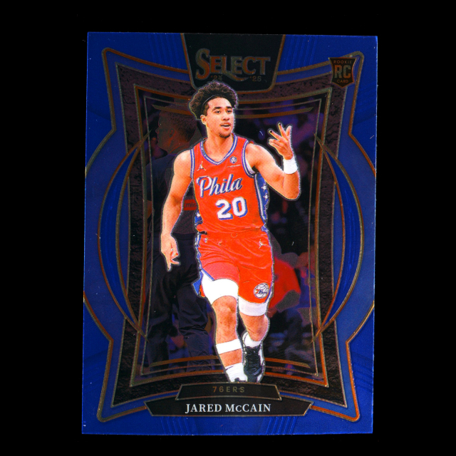 Jared McCain RC 2024-25 Select Blue Rookie 76ers