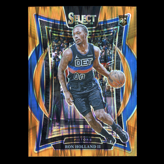 Ron Holland II RC 2024-25 Select Orange Flash Prizm Rookie Pistons