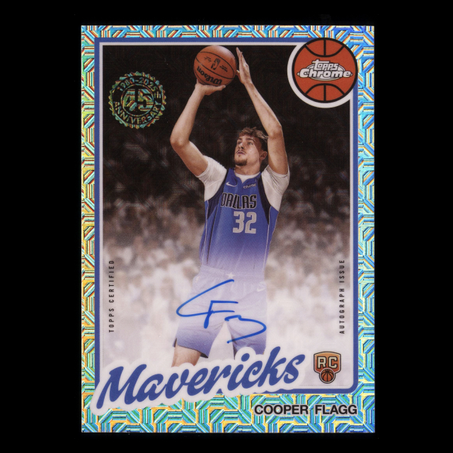 Cooper Flagg RC 2025-26 Topps '80-81 Topps Chrome Rookie Autographs Hornets