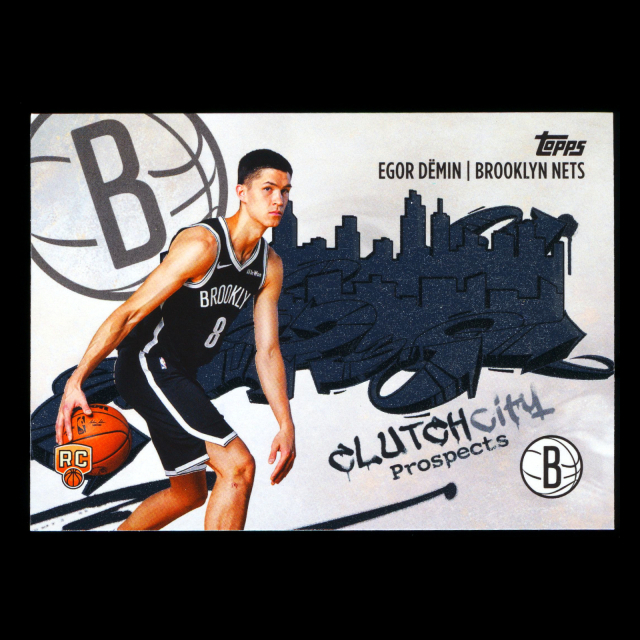 Egor Demin RC 2025-26 Topps Clutch City Prospects Rookie Nets