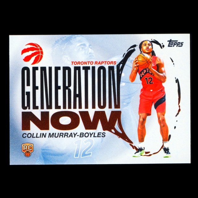 Collin Murray-Boyles RC 2025-26 Topps Generation Now Rookie Raptors