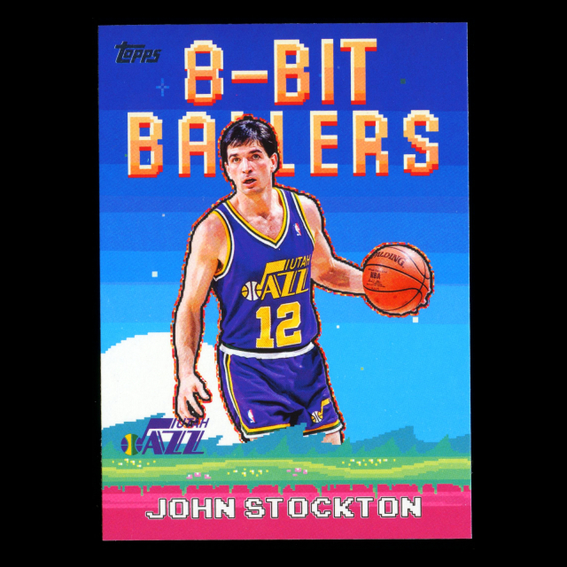 John Stockton 2025-26 Topps 8-Bit Ballers Jazz