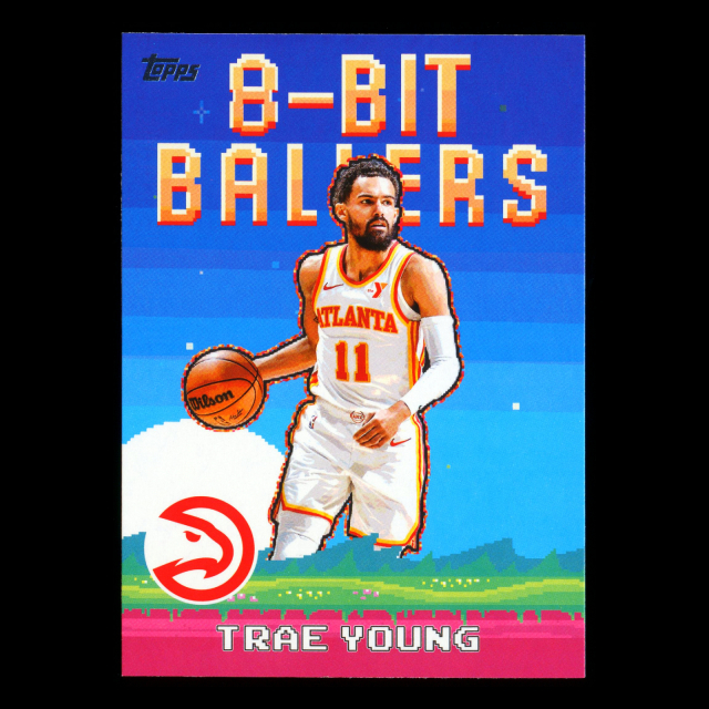 Trae Young 2025-26 Topps 8-Bit Ballers Hawks
