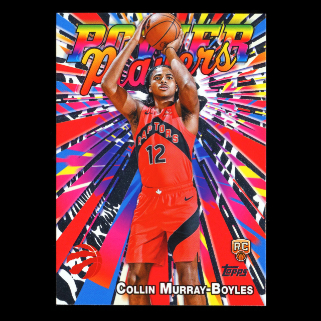 Collin Murray-Boyles RC 2025-26 Topps Power Players Rookie Raptors