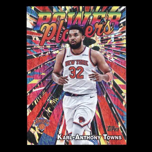 Karl-Anthony Towns 2025-26 Topps Power Players Holo Foil Knicks