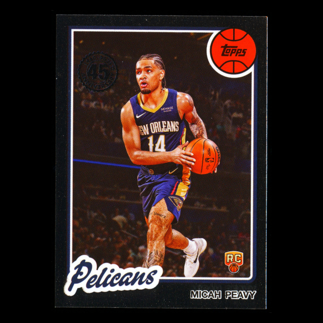 Micah Peavy RC 2025-26 Topps '80-81 Topps Retro Rookie Pelicans