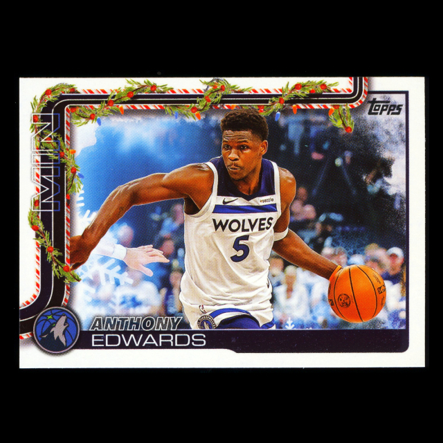 Anthony Edwards 2025-26 Topps Holiday Timberwolves