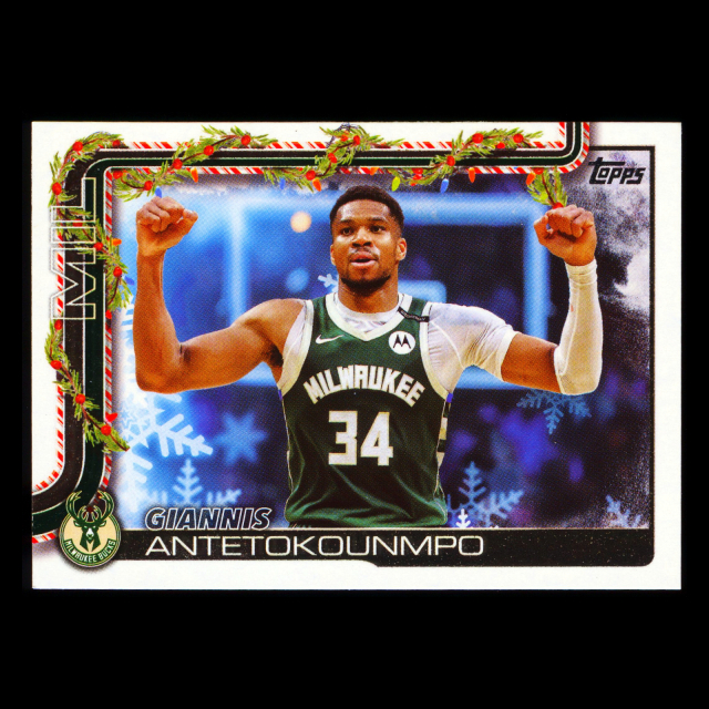 Giannis Antetokounmpo 2025-26 Topps Holiday Bucks