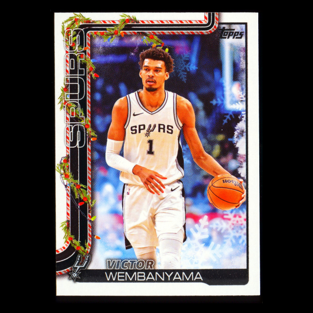 Victor Wembanyama 2025-26 Topps Holiday Spurs