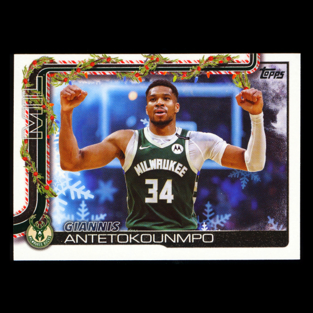 Giannis Antetokounmpo 2025-26 Topps Holiday Bucks