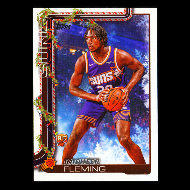 Rasheer Fleming RC 2025-26 Topps Holiday Rookie Suns