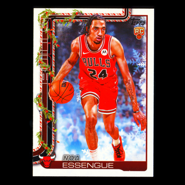 Noa Essengue RC 2025-26 Topps Holiday Rookie Bulls