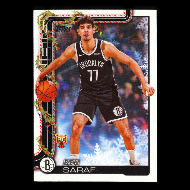Ben Saraf RC 2025-26 Topps Holiday Rookie Nets