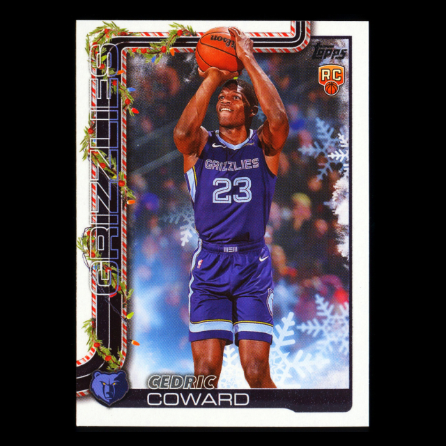 Cedric Coward RC 2025-26 Topps Holiday Rookie Grizzlies
