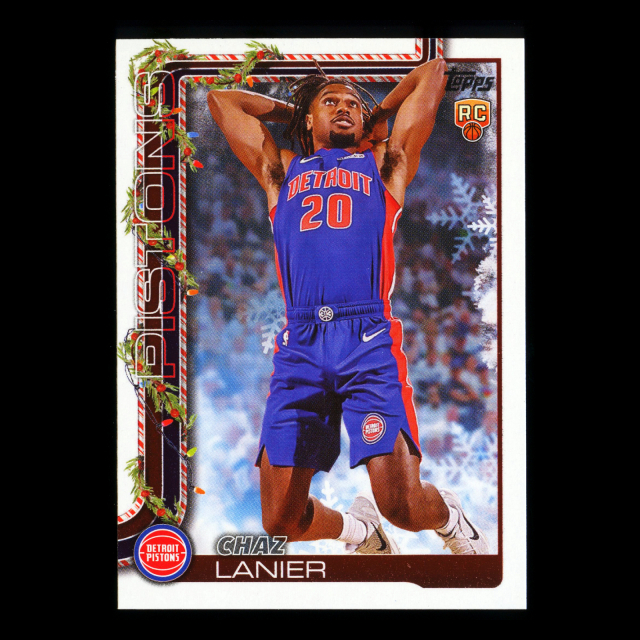 Chaz Lanier RC 2025-26 Topps Holiday Rookie Pistons