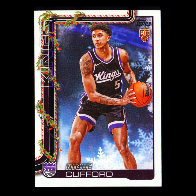 Nique Clifford RC 2025-26 Topps Holiday Rookie Kings