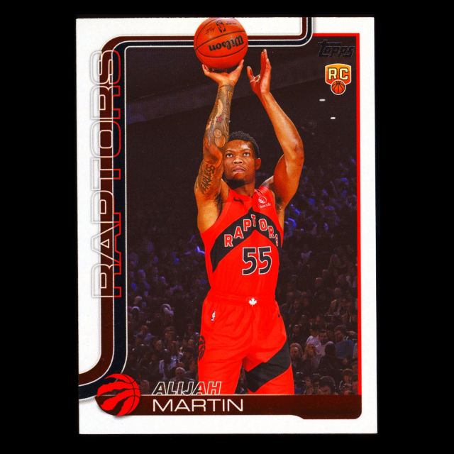 Alijah Martin RC 2025-26 Topps Rookie Raptors