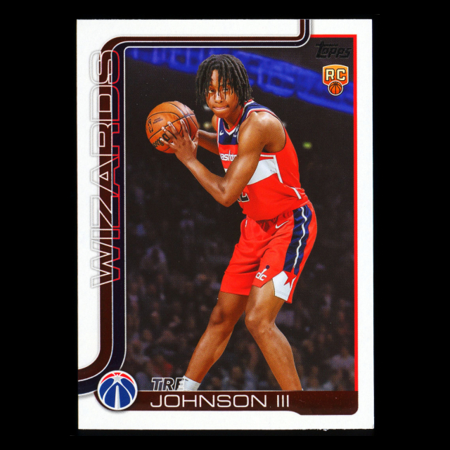 Tre Johnson III RC 2025-26 Topps Rookie Wizards