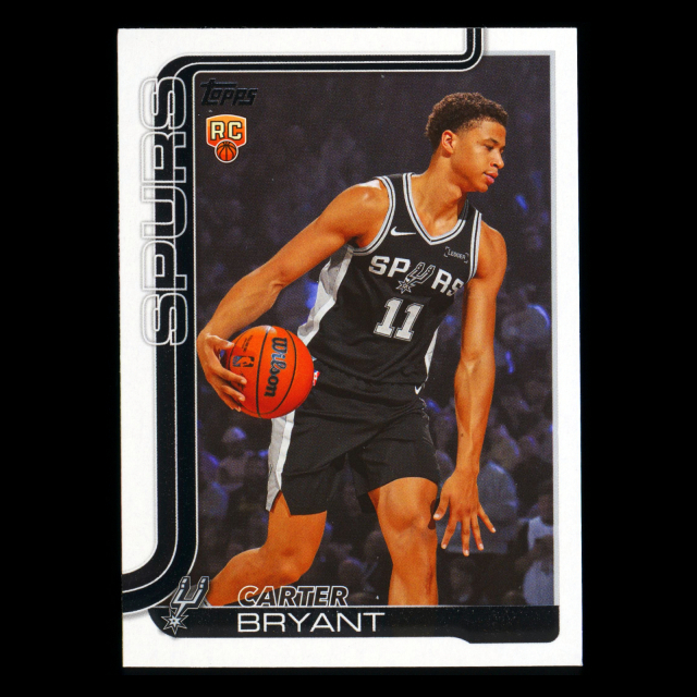 Carter Bryant RC 2025-26 Topps Rookie Spurs