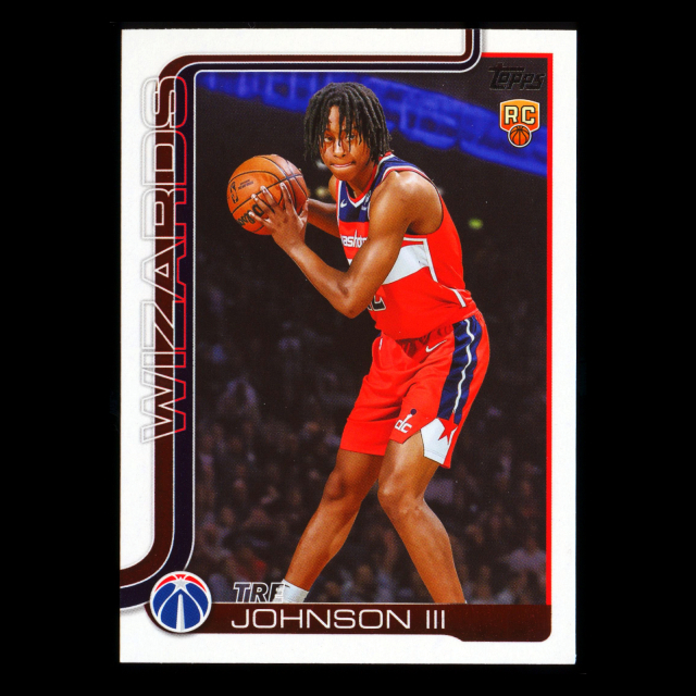 Tre Johnson III RC 2025-26 Topps Rookie Wizards