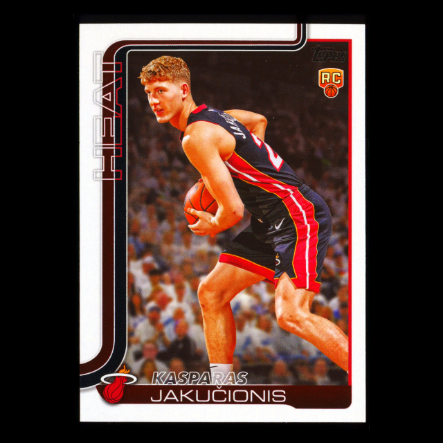 Kasparas Jakuionis RC 2025-26 Topps Rookie Heat