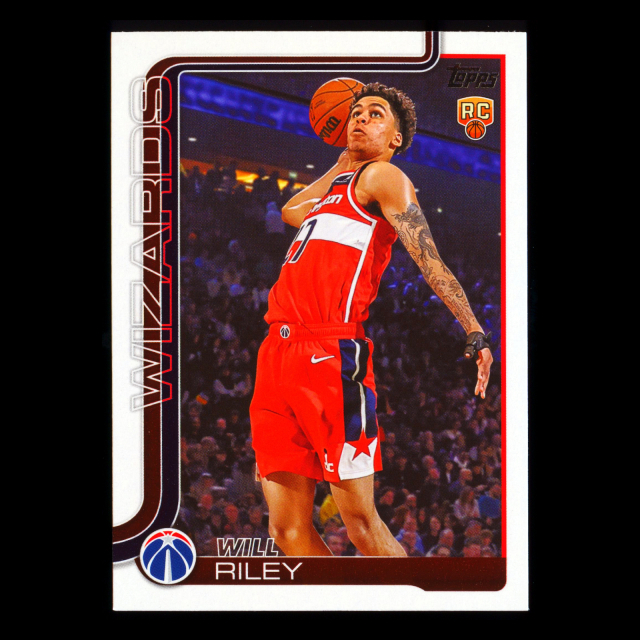 Will Riley RC 2025-26 Topps Rookie Wizards