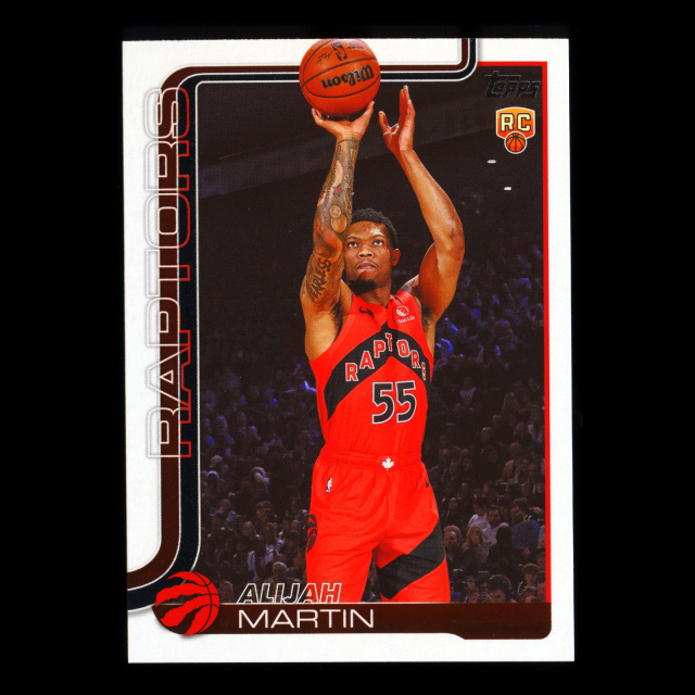 Alijah Martin RC 2025-26 Topps Rookie Raptors