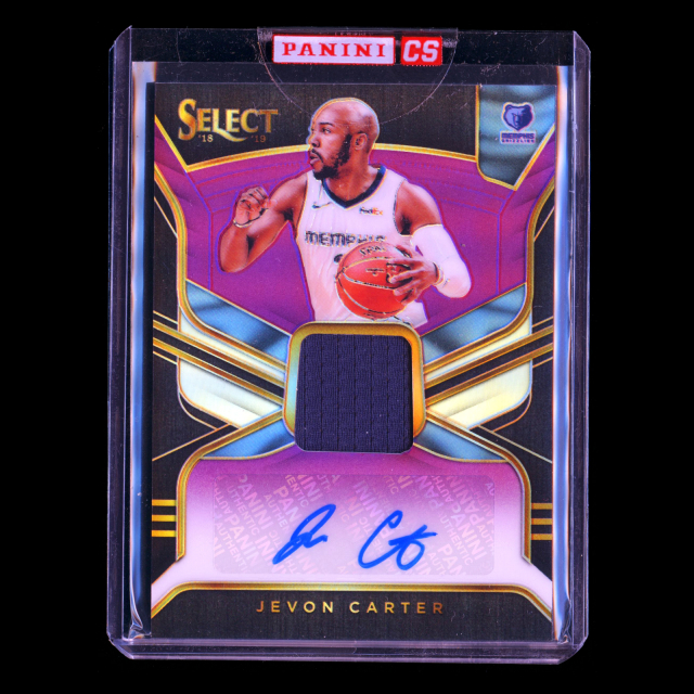 Jevon Carter RC 2018-19 Select Rookie Jersey Auto Purple Grizzlies | Magic 41/99