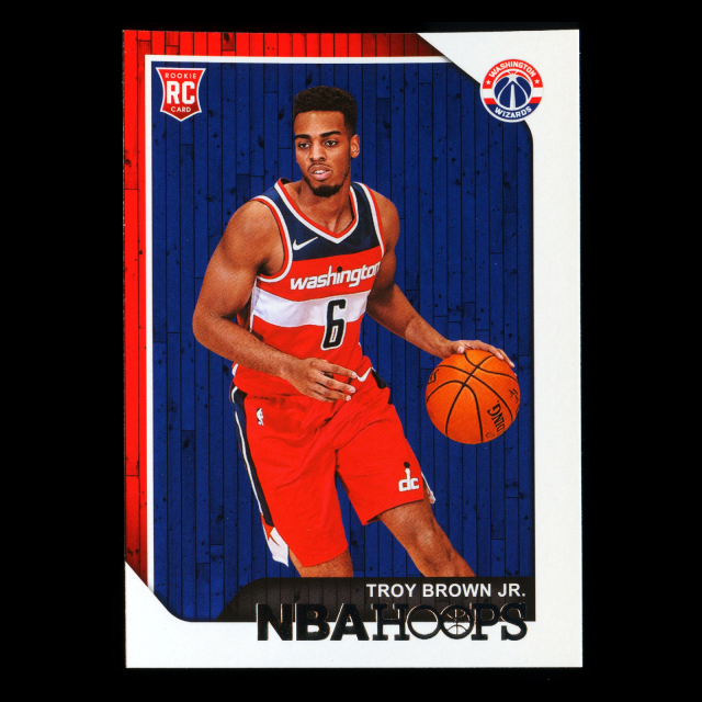 Troy Brown Jr. RC 2018-19 Panini NBA Hoops Rookie Wizards