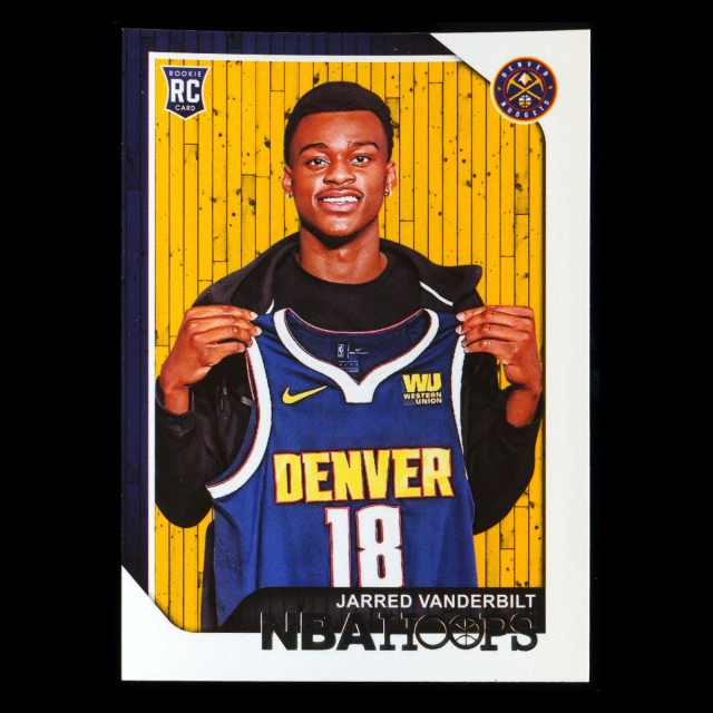 Jarred Vanderbilt RC 2018-19 Panini NBA Hoops Rookie Nuggets