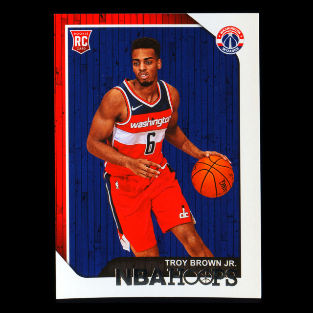 Troy Brown Jr. RC 2018-19 Panini NBA Hoops Rookie Wizards