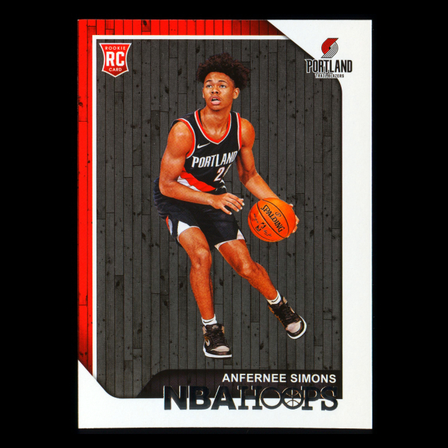 Anfernee Simons RC 2018-19 Panini NBA Hoops Rookie Trail Blazers