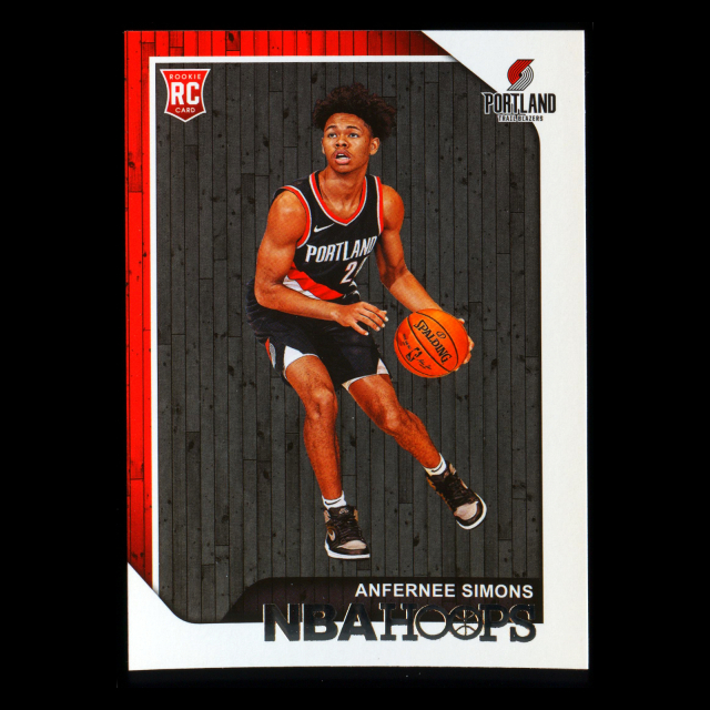 Anfernee Simons RC 2018-19 Panini NBA Hoops Rookie Trail Blazers