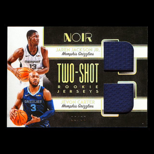 Jaren Jackson Jr. - Jevon Carter 2018-19 Noir Two Shot RC JSY Grizzlies 92/99