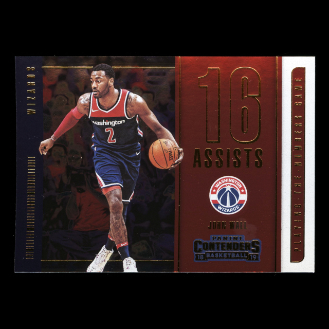 John Wall 2018-19 Contenders Playing the Numbers Game Wizards