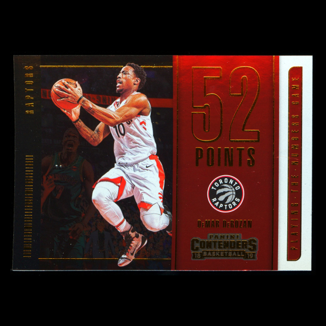 DeMar DeRozan 2018-19 Contenders Playing the Numbers Game Spurs