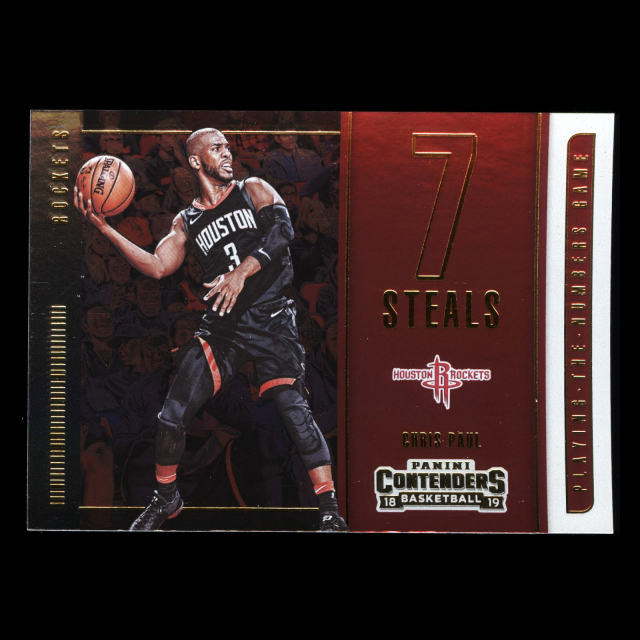 Chris Paul 2018-19 Contenders Playing the Numbers Game Rockets