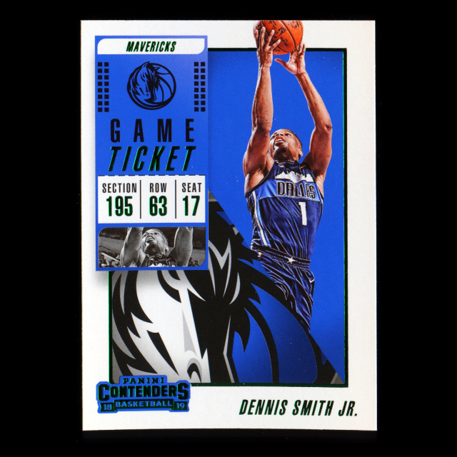 Dennis Smith Jr. 2018-19 Contenders Game Ticket Green Mavericks